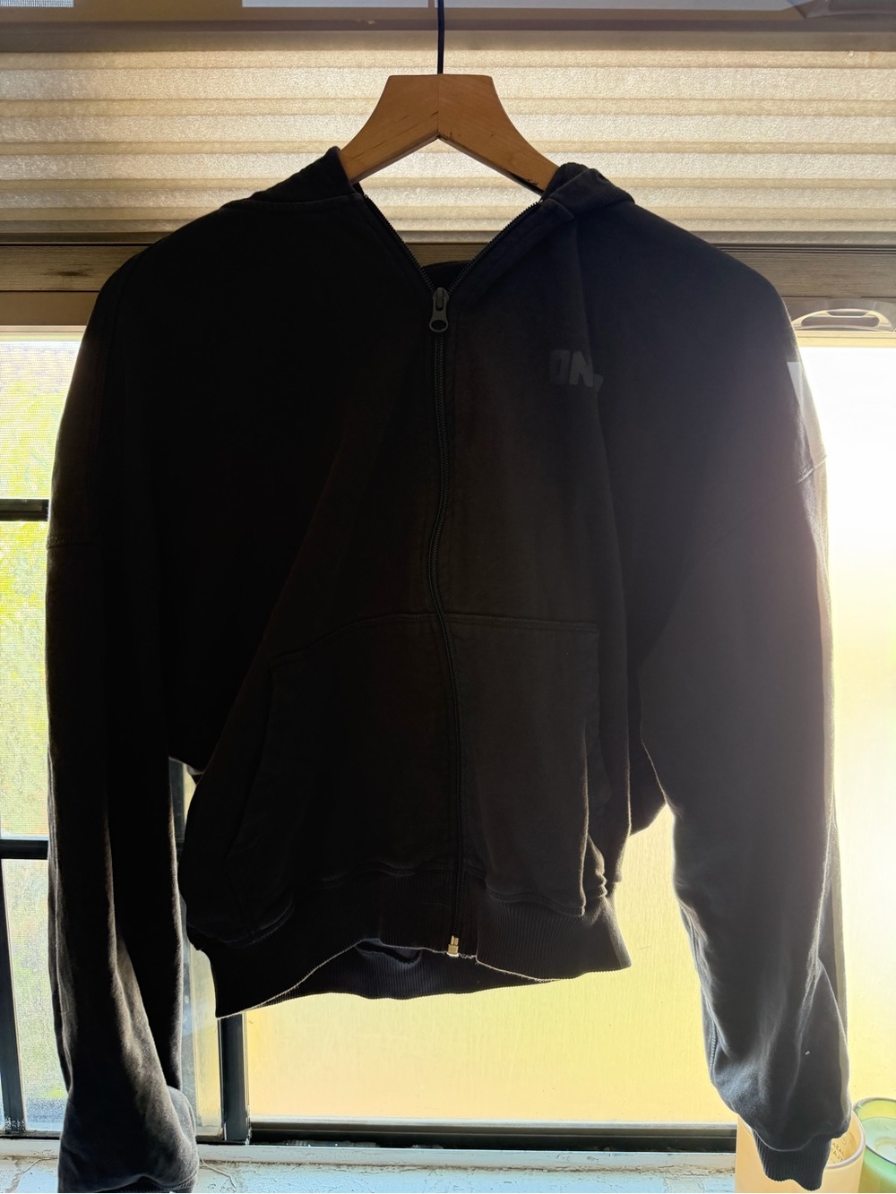 Oner active  Black Full-Zip Hoodie Sweater
